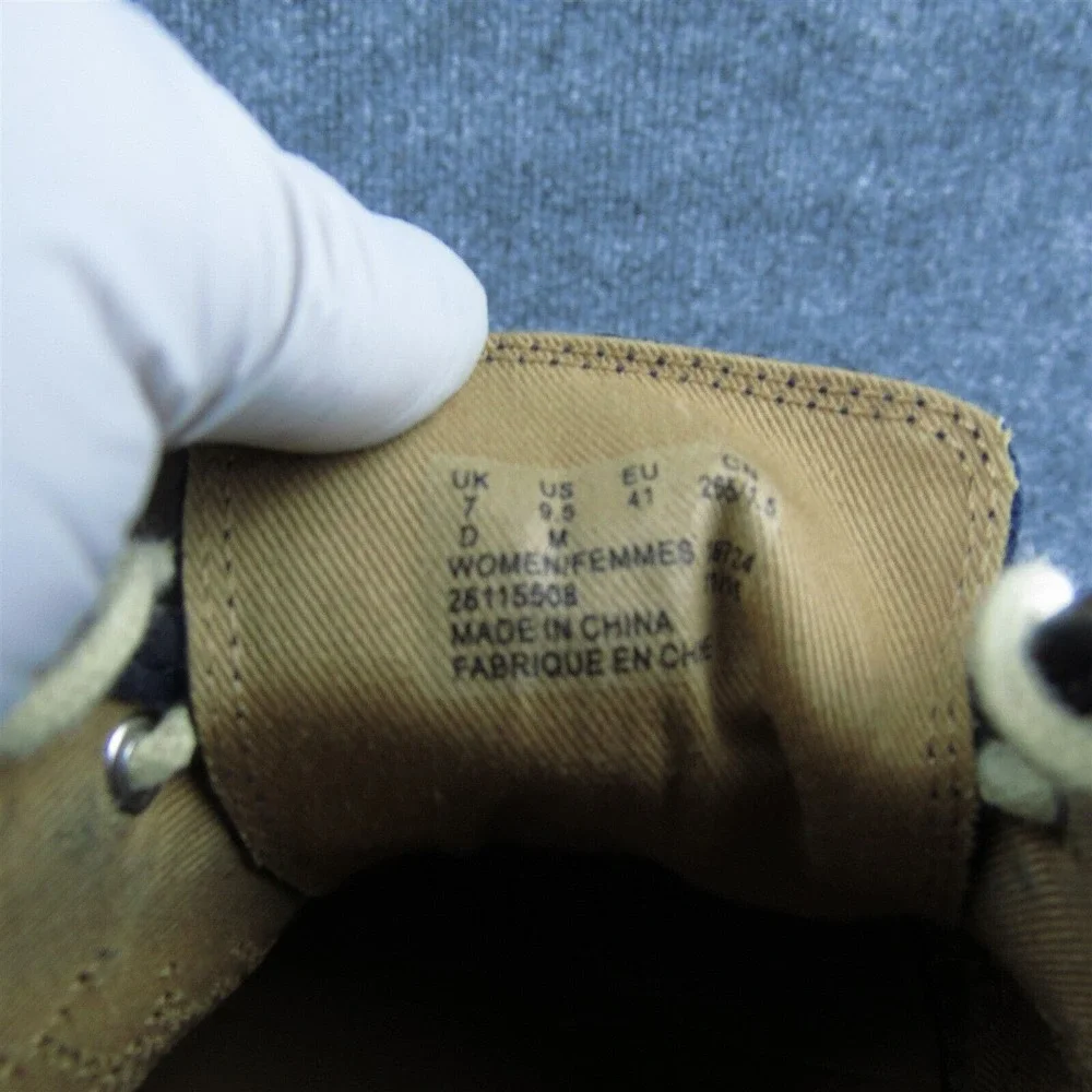 Clarks Artisan Women Sneaker Shoes‎ Blue Leather Lace Up Size 9.5 Medium
